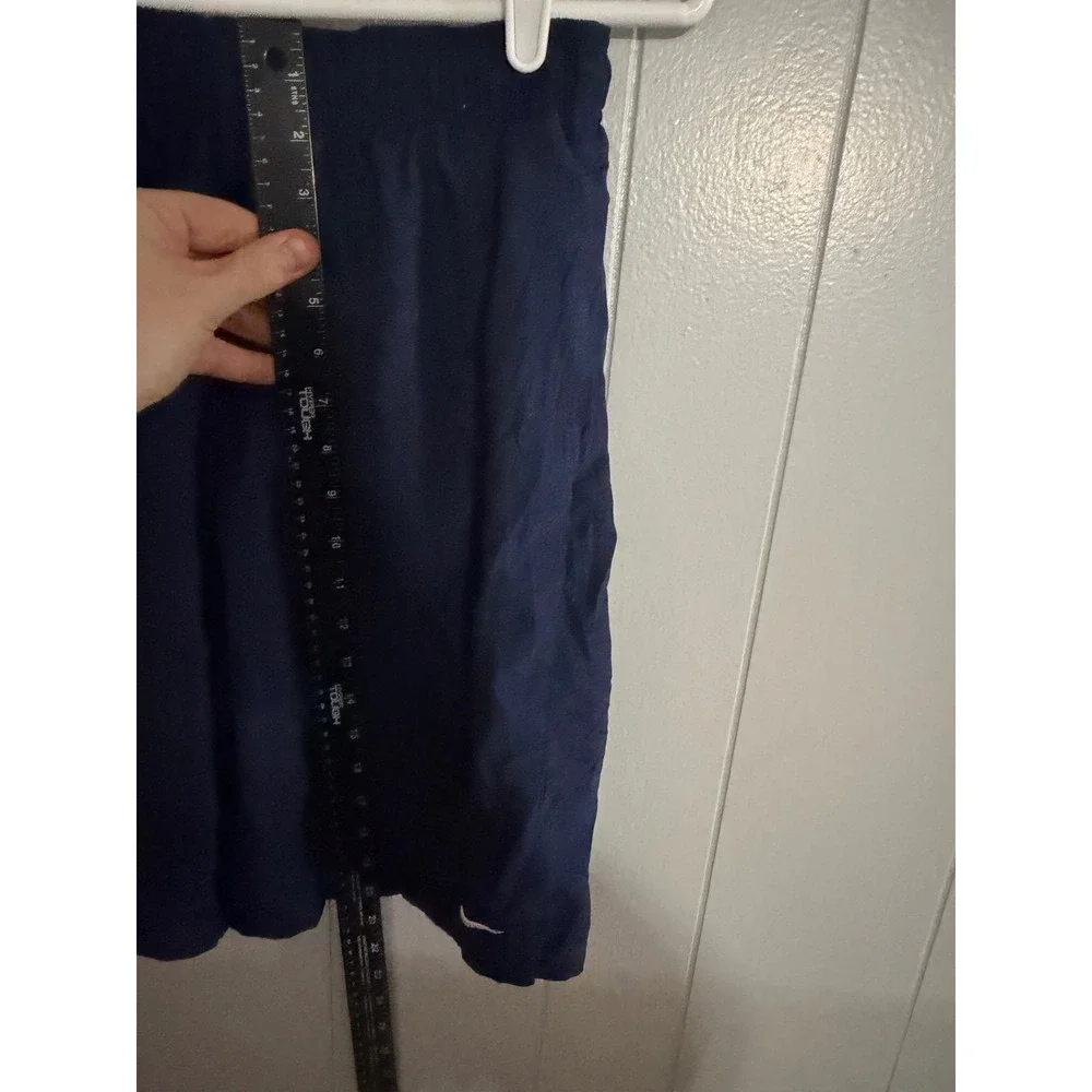 Nike Athletic Shorts Mens Large Navy Blue Elastic Waist Polyester Training‎